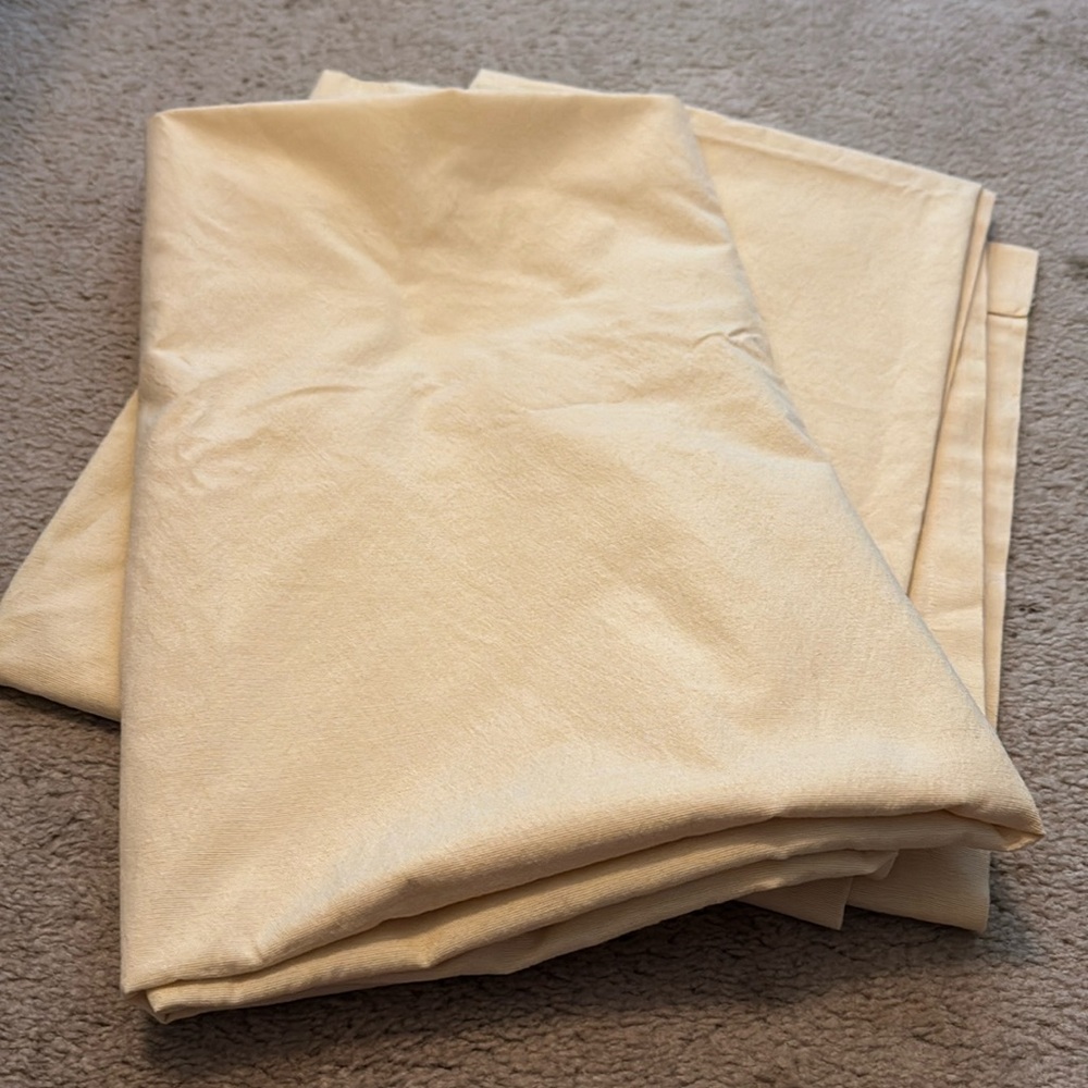 • Threshold Curtain Panels • Light Yellow •smoke free home 
2 panels 84” x 52”